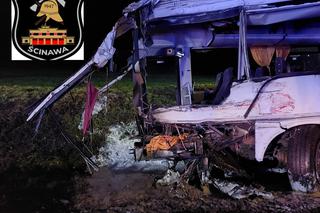 Wypadek autobusu szkolnego pod Ścinawą