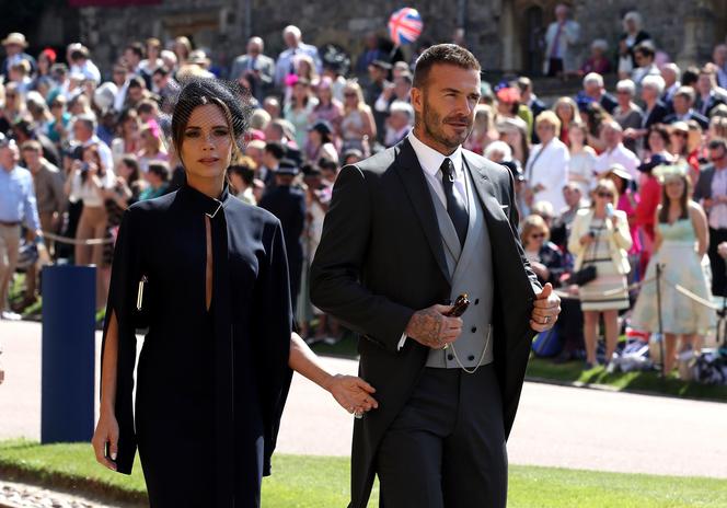 Victoria i David Beckham na ślubie Meghan Markle i księcia Harry'ego