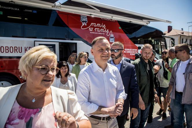 Andrzej Duda z niezapowiedzianą wizytą w Bochni