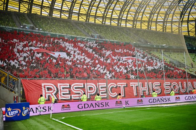 Lechia Gdańsk - Widzew Łódź: Zdjęcia kibiców z meczu 15. kolejki PKO BP Ekstraklasy