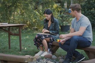 M jak miłość odc. 1837. Marcin (Mikołaj Roznerski), Iza (Adriana Kalska)