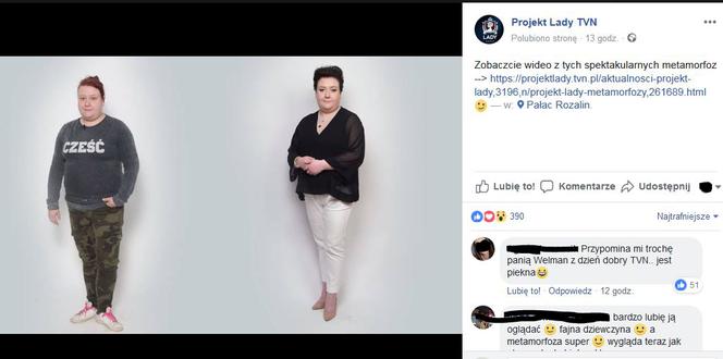 Aleksandra Baryga przed i po metamorfozie