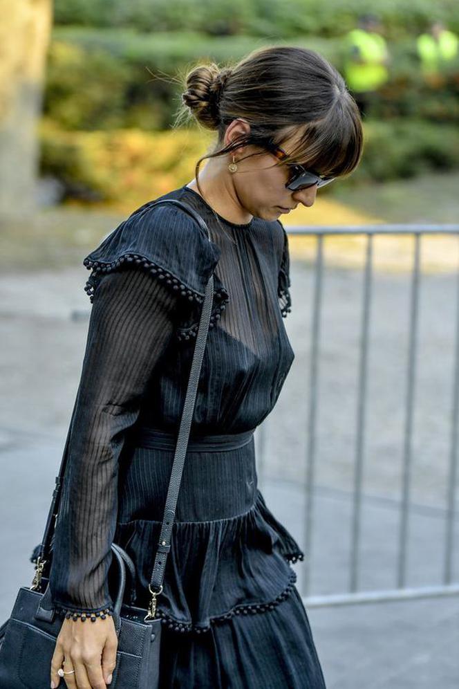 Anna Lewandowska na pogrzebie Piotra Wożniaka-Staraka [ZOBACZ]