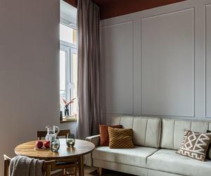 Małe mieszkanie w Łodzi. 34 metry, styl vintage, kolory