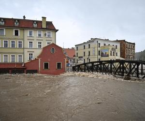 Kłodzko. Zalane centrum miasta