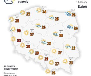 Nadchodzi pierwsza fala upałów w Polsce. Prognoza IMGW do 14.06.2025 r. 