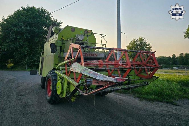 Pijany kierowca kombajnu zatrzymany w Żorach
