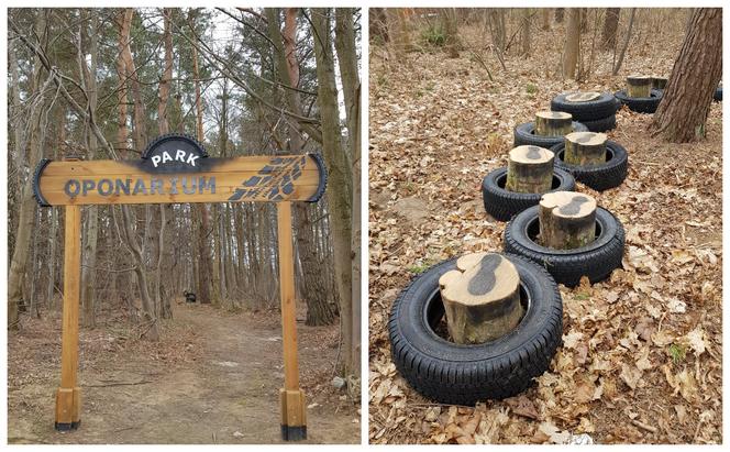 Park Oponarium w Dźwierzutach. Nowe miejsce rekreacji zaskakuje! [ZDJĘCIA]