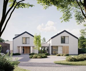 Dom wokół komina wg projektu KXM group