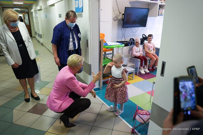 Agata Duda odwiedziła chore dzieci