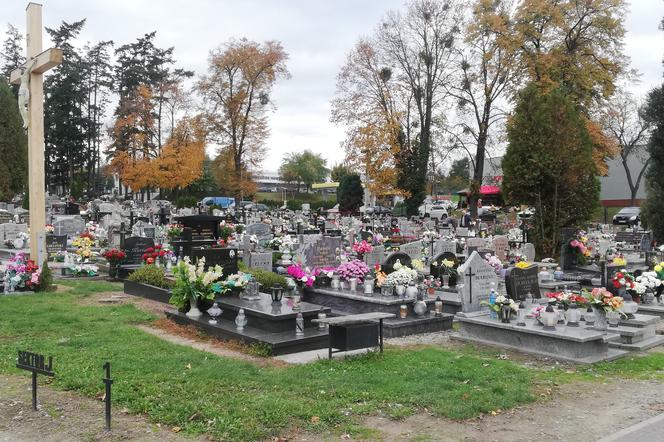 Na trzebnickim cmentarzu parafialnym widać, jak wiele osób odwiedziło już groby swoich bliskich