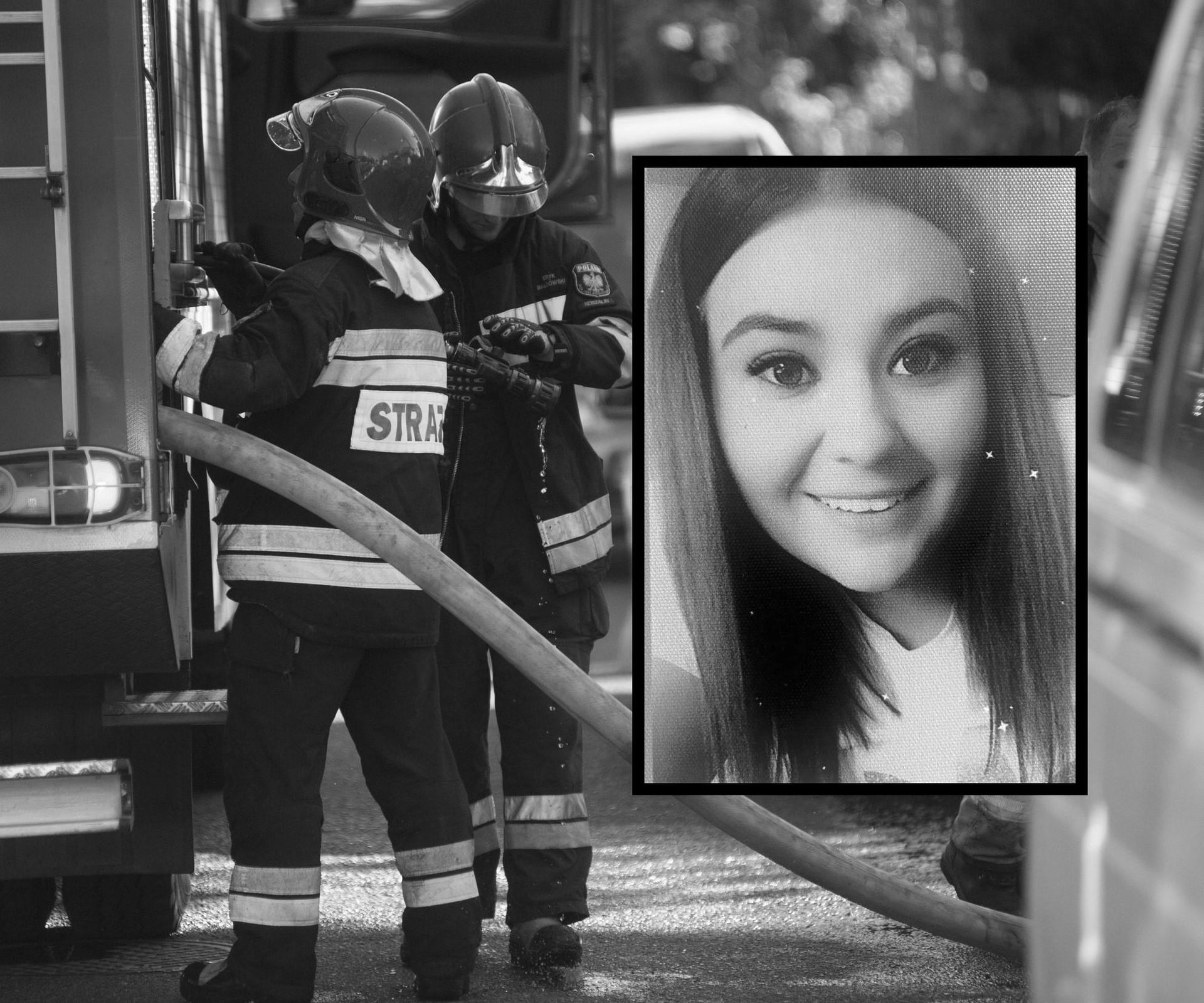 Lesser Poland. Volunteer Fire Department Bańska Niżna. Mourning in the fire brigade. The young bridesmaid Weronika died