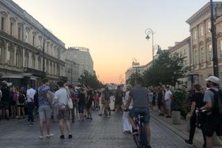 Protest na Krakowskim Przedmieściu