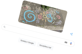 Google Doodle na Dzień Dziecka 2021. Kolorowe gryzmoły na chodniku [FOTO]