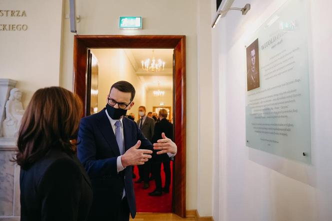 Kamala Harris i Mateusz Morawiecki