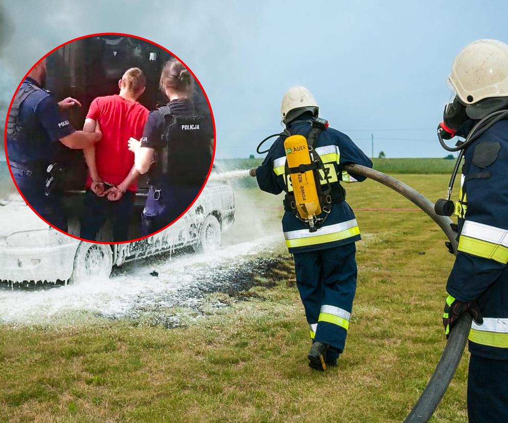 24-latek podpalał auta i śmietniki! Mieszkańcy osiedla byli przerażeni