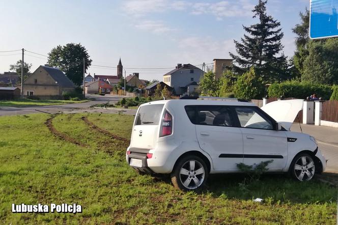 Pijak zgubił koło podczas pościgu. Dobrze, że nikogo nie zabił