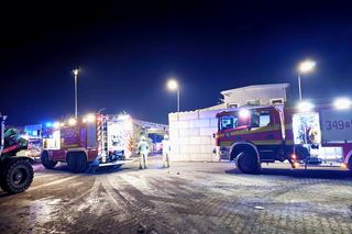 Pożar składowiska odpadów w Czechowicach-Dziedzicach