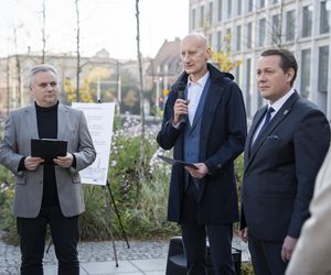 Architekt Miasta Wrocławia Jacek Barski - konferencja na placu Nowy Targ