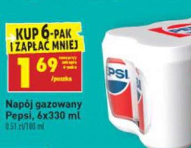 napój Pepsi 1,69 zł