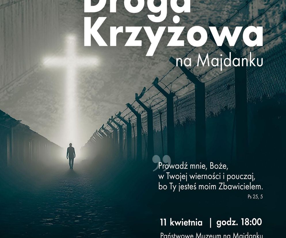 XXV Droga Krzyżowa na Majdanku - plakat