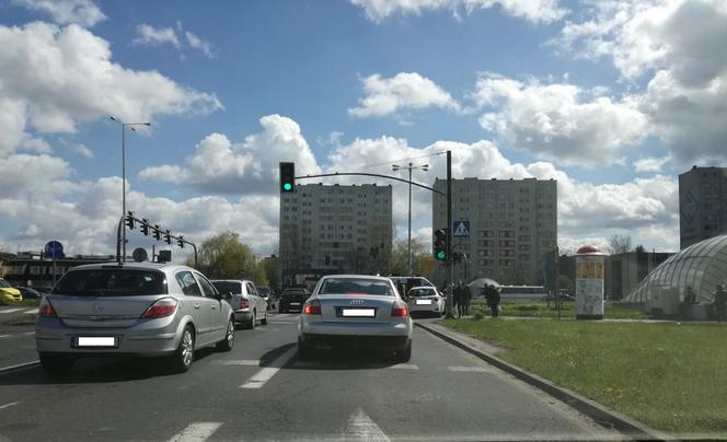 Kolizja na Szosie Lubickiej w Toruniu
