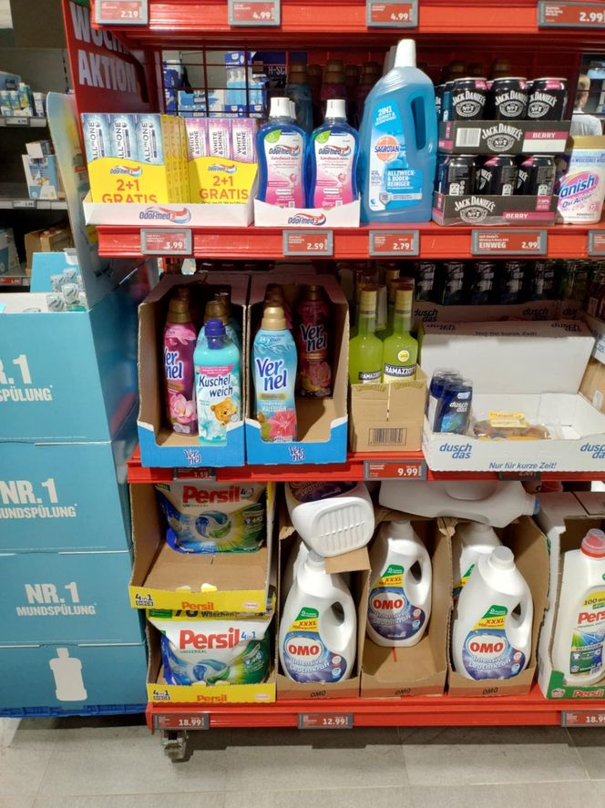 ceny produktów w marketach w Niemczech 