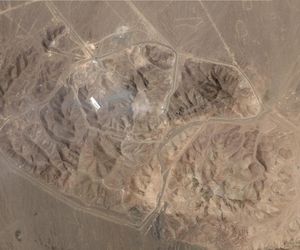 Kompleks nuklearny Fordo w Iranie po ataku USA 
