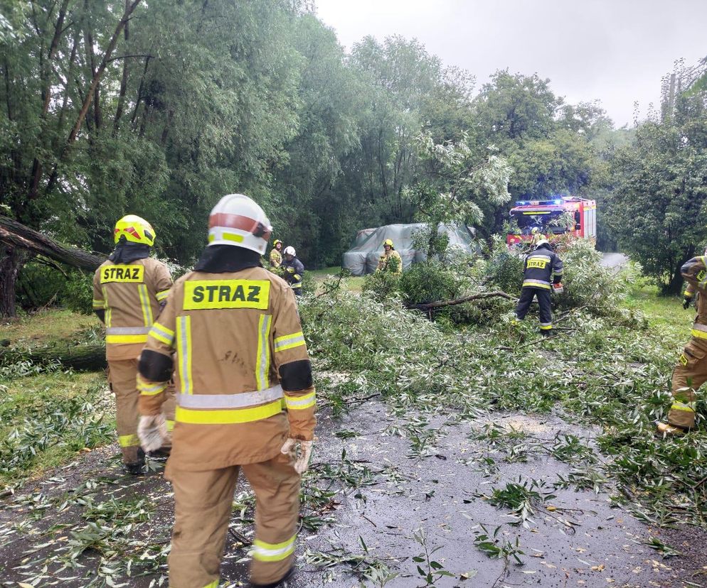 Zalane ulice i posesje. Trudna noc w gminie Goleszów w powiecie cieszyńskim