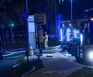 Pożar pustostanu w Warszawie (23.09.2025)