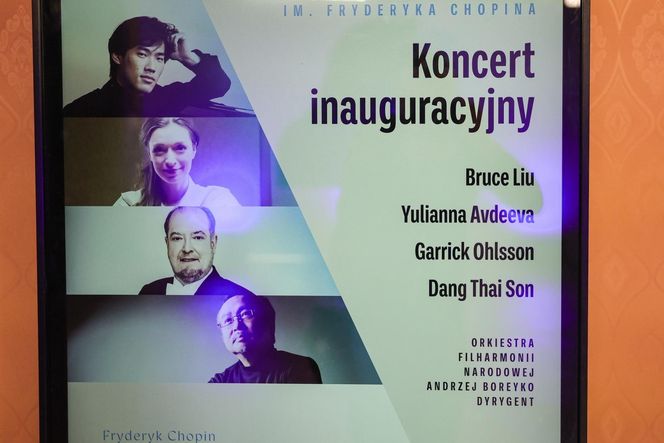 Przygotowania do koncertu inauguracyjnego XIX Konkursu Chopinowskiego
