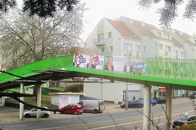 Przedwyborcza "baneroza" w Szczecinie