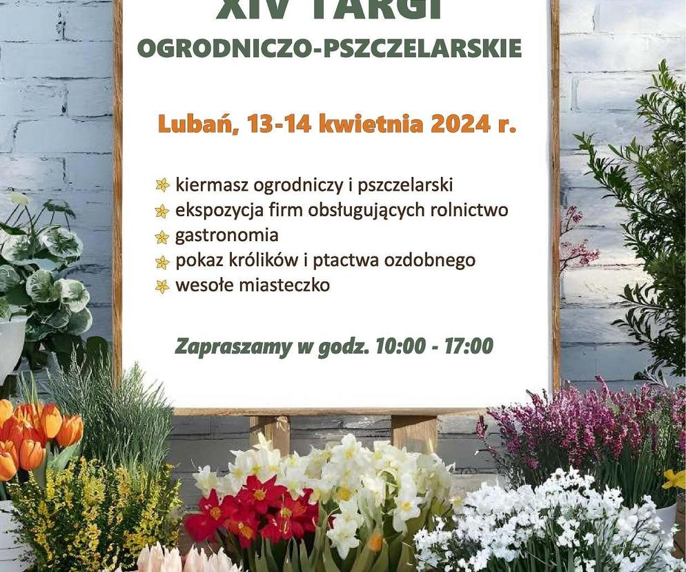W Lubaniu odbędą się XIV Targi Ogrodniczo-Pszczelarskie