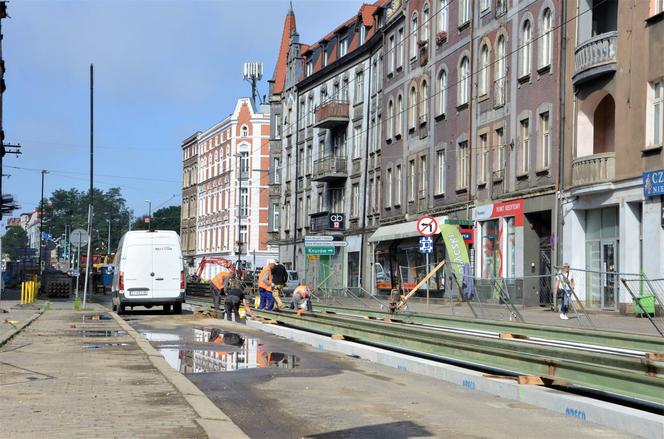 Modernizacja torowiska na ul. Wolności w Zabrzu - zmiana organizacji ruchu. NOWE ZDJĘCIA