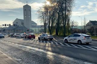 Białystok. Protest taksówkarzy 25.XI.2020