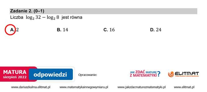 Matura 2022: matematyka, poprawka. Arkusz PDF	
