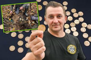 Sensacyjne odkrycie w lesie na obrzeżach Szczecina. Ze starej puszki wysypały się dziesiątki złotych monet!