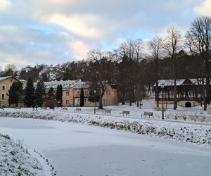 Nałęczów - Park Zdrojowy zimą