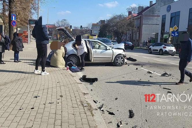 Wypadek w centrum Tarnowa