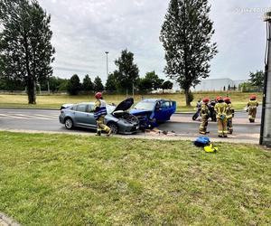 Groźny wypadek w Mysłowicach. Dwie osoby zostały poszkodowane 