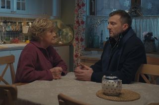 	M jak miłość odc. 1861. Bartek (Arkadiusz Smoleński), Barbara (Teresa Lipowska)