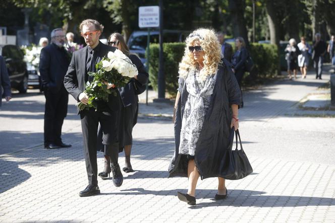 Magda Gessler na pogrzebie byłego męża