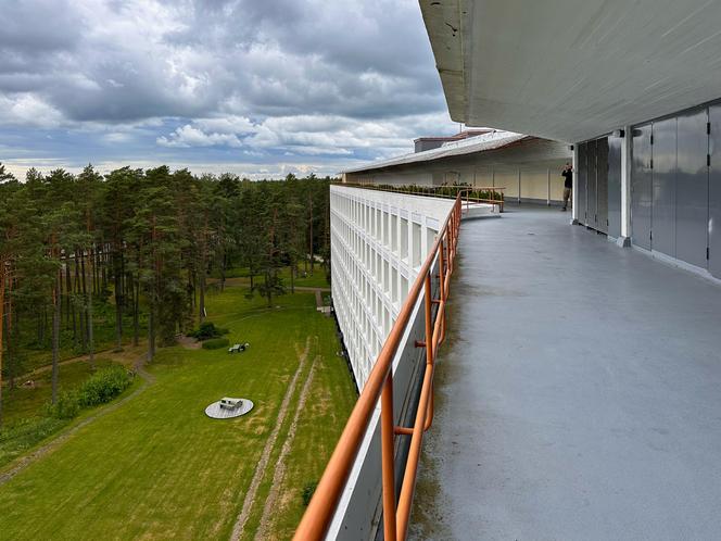 Sanatorium Paimio - główny taras