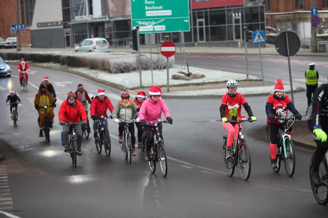 Mikołajowa Masa Rowerowa w Gorzowie