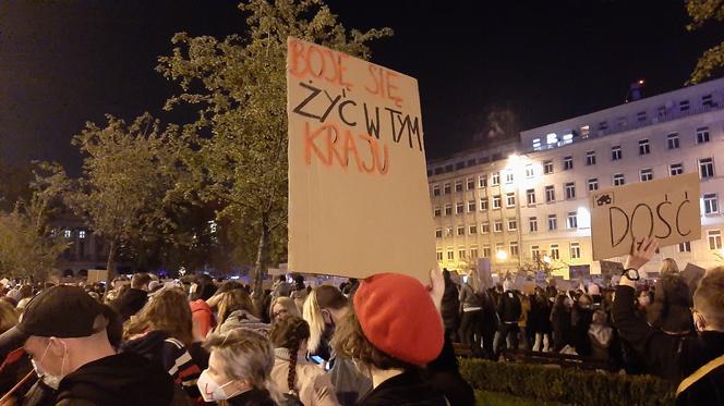 Niedzielny protest w centrum Poznania