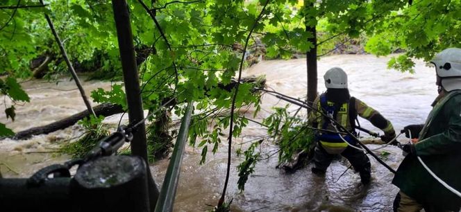 Bielsko-Biała. Skutki ulewy