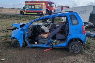 Śmiertelny wypadek pod Brzezinami