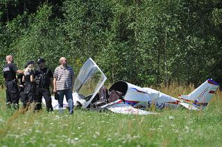 Wypadek awionetki w Łodzi