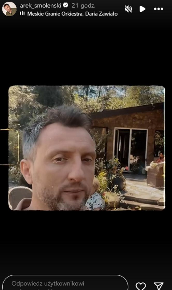 M jak miłość nowy sezon. Bartek (Arkadiusz Smoleński) na planie