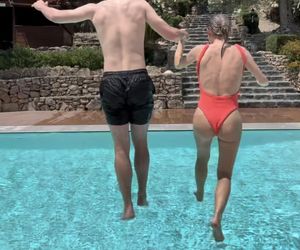 Olga Frycz i Albert Kosiński w basenie